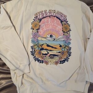 Billabong Cream Sweatshirt with Colorful Graphic
